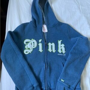 PINK Victorias Secret Y2K Vintage Zip Up
